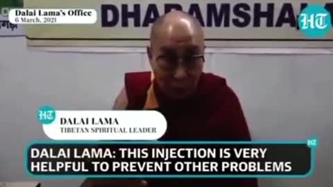 Dalia Lama is a sell out also. Pushing vaxx propaganda
