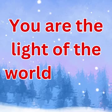 "The Light of the World" Matthew 5:14.#shortsvideo #shorts #youtubeshorts #youtube #yt #ytshorts