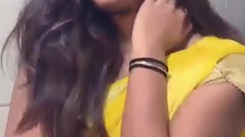 Yellow saree