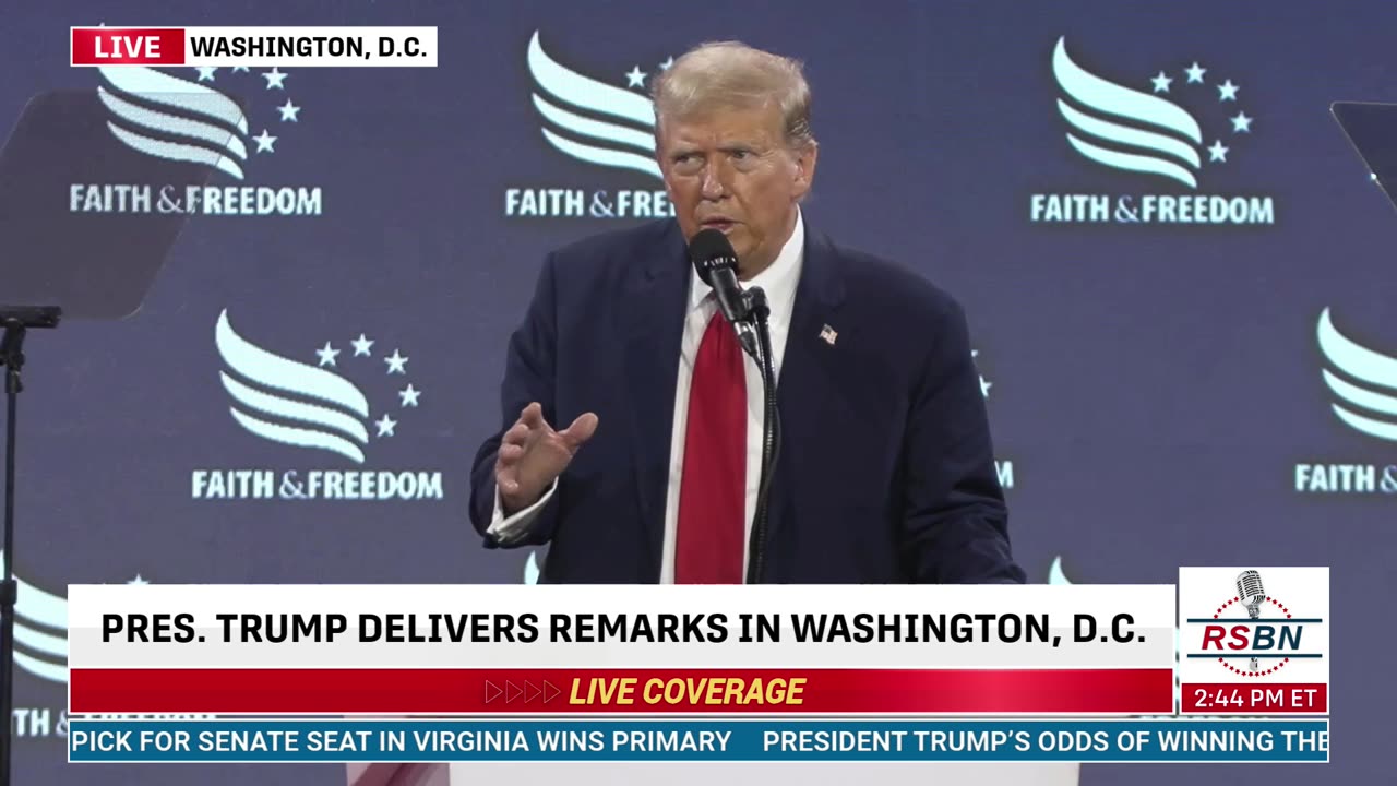 FULL SPEECH: President Trump Keynotes the Faith and Freedom Coalition's "Road to Majority" - 6/22/24