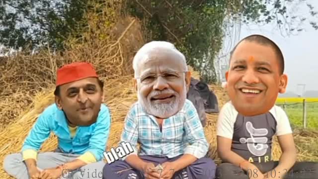 Dehati comedy मोदी योगी अखिलेश के बीच चुनाव की बाते कुर्सी की लढाई Chunav comedy