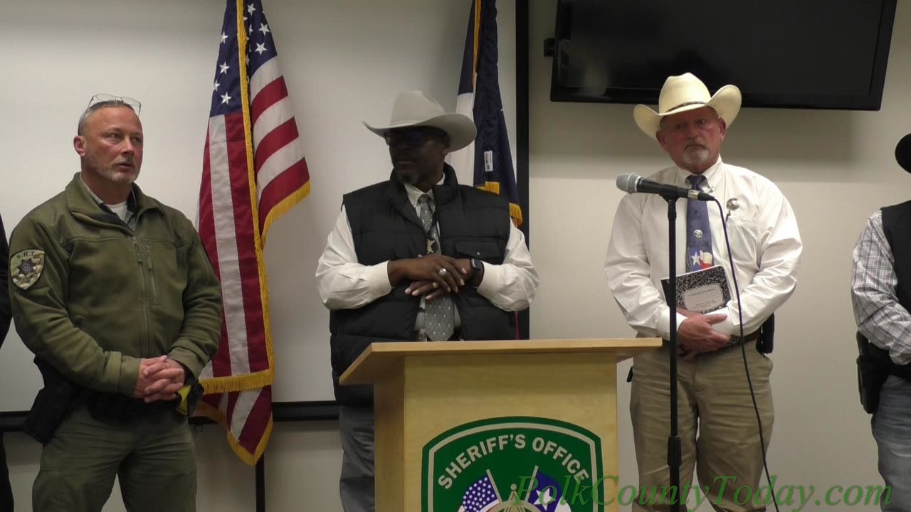 PRESS CONFERENCE ON CAPITAL MURDER CASE, LIVINGSTON TEXAS, 12/30/23...