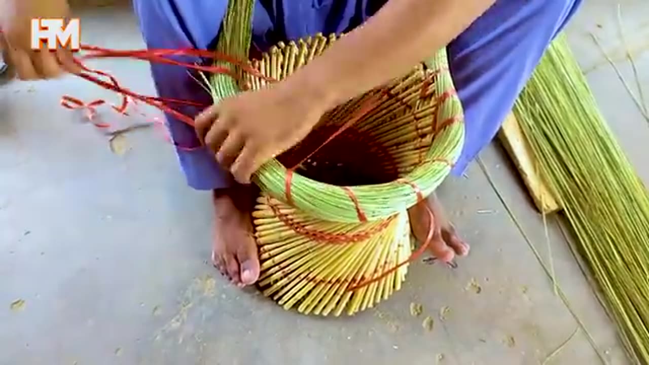 Handmade Mudda Stool, Bamboo Chair, Handicraft, Stool, Mora seat