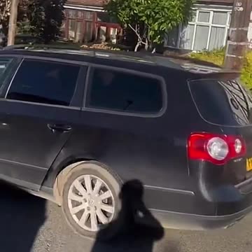 Beckenham, Kent An Evri parcel delivery man comes back from delivering a