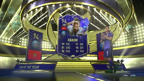 ACHRAF HAKIMI FIFA TEAM OF THE SEASON player Reveal #Fifa23 #Gaming