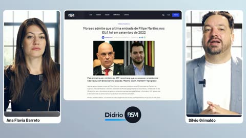 Moraes admite que última entrada de Filipe Martins nos EUA foi em setembro de 2022