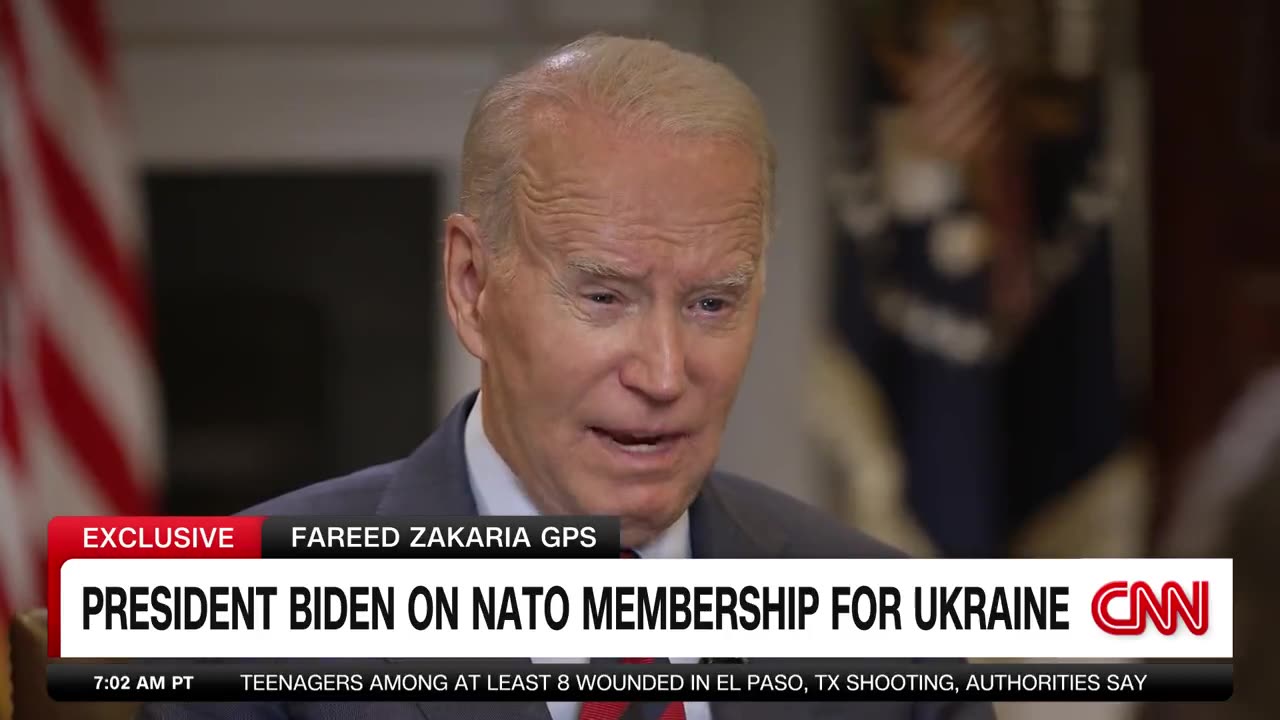 Biden says Ukraine is not yet ready for NATO membership, saying the war with Russia must end