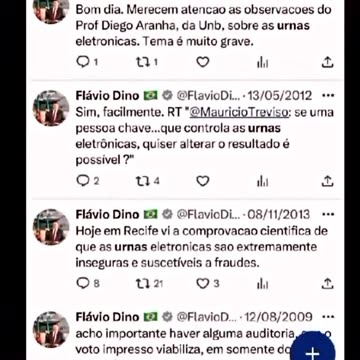 Flávio Dino questionando a segurança das urnas eletrônicas?