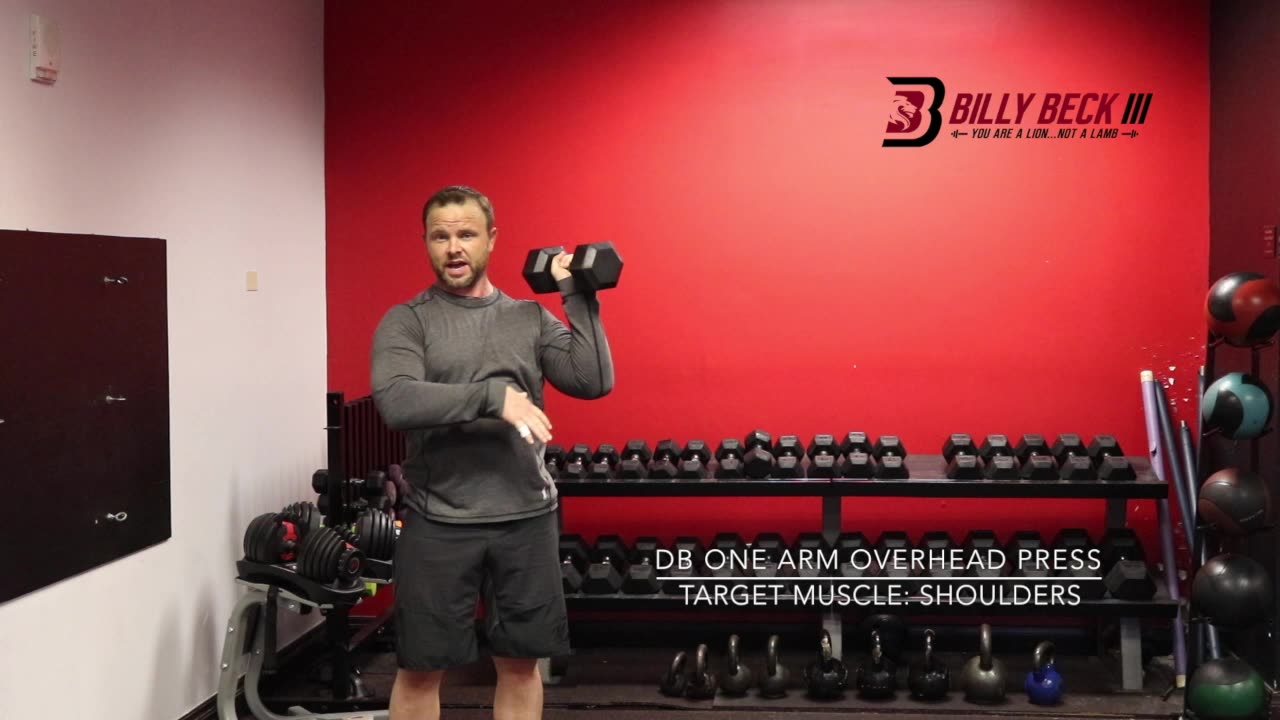 DB One Arm Overhead Press