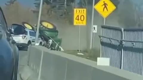 Tractor Driver Running From The Cops