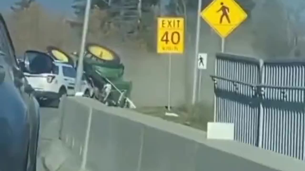 Tractor Driver Running From The Cops
