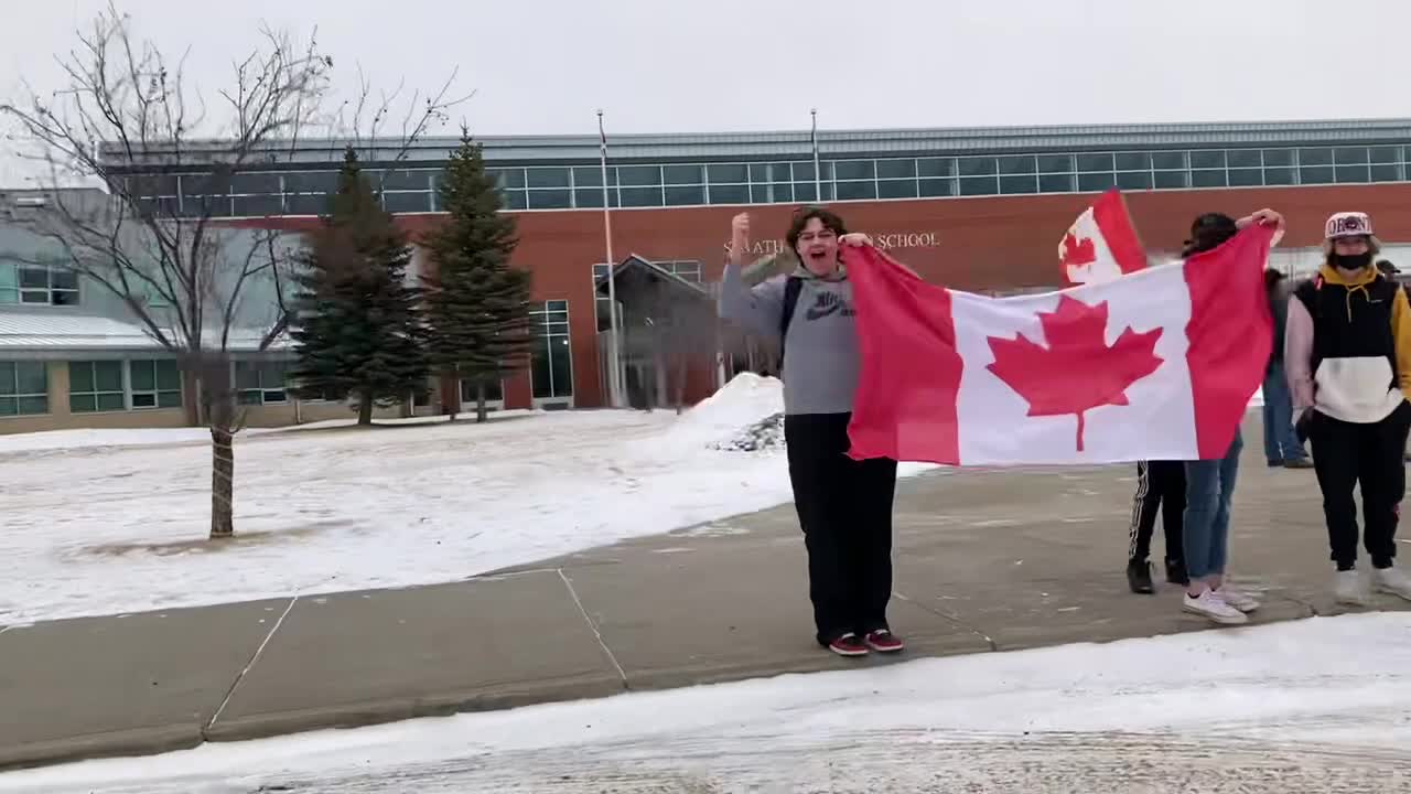 CANADIAN SCHOOL PROTEST