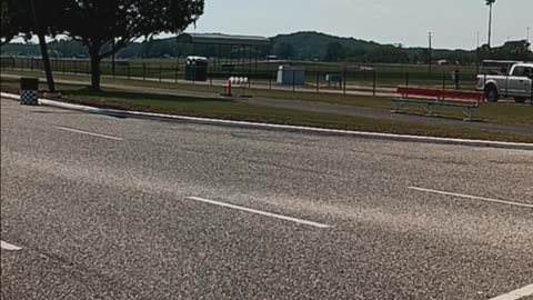 Arrival at Talladega speedway