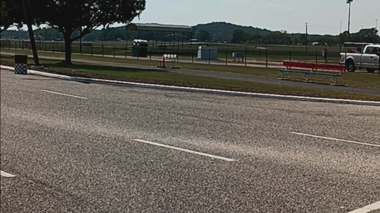 Arrival at Talladega speedway