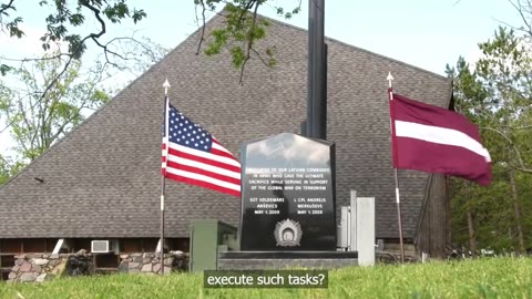 Major General Rogers and Lieutenant General Kalniņš Unveil Monument for Fallen Latvian Soldiers