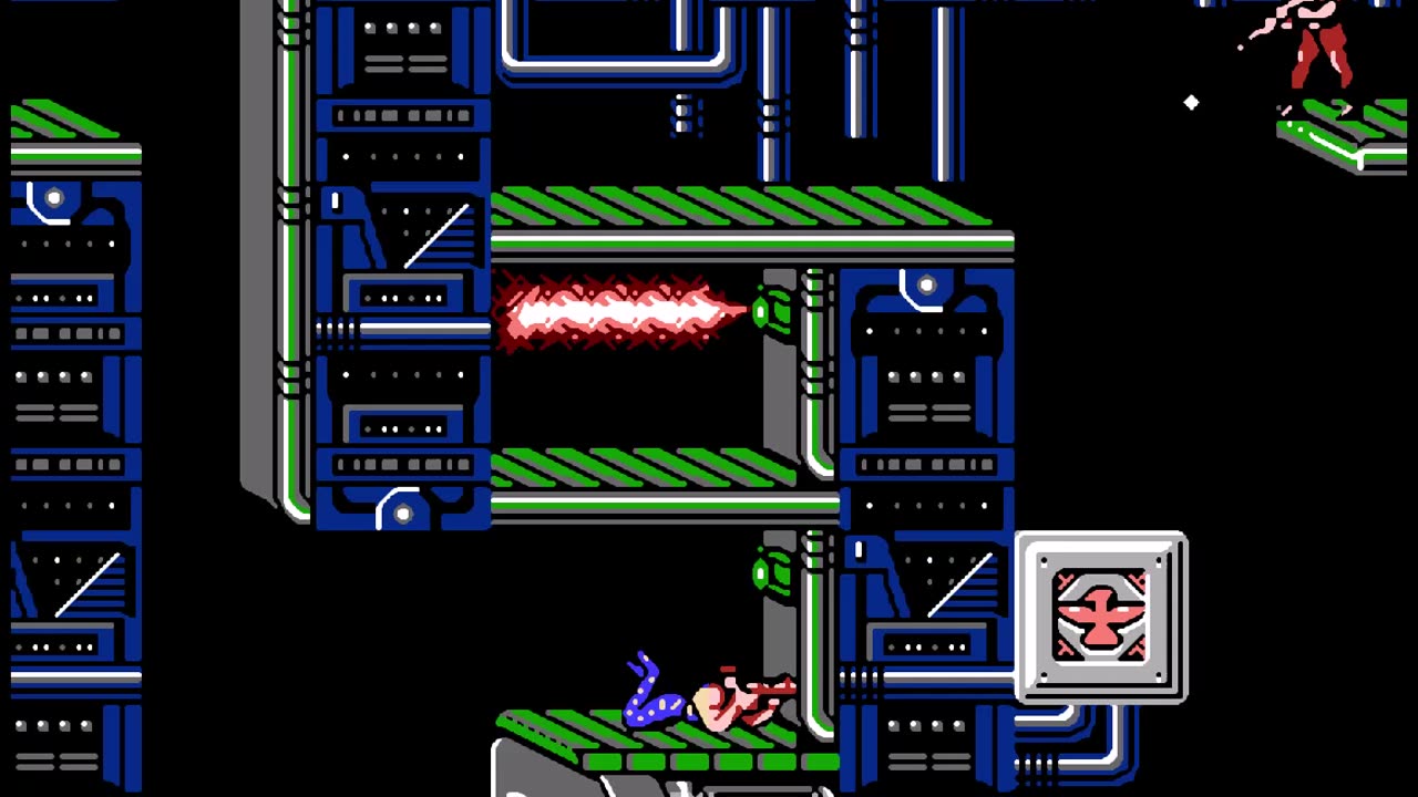 Contra (NES) Level 6 Playthrough