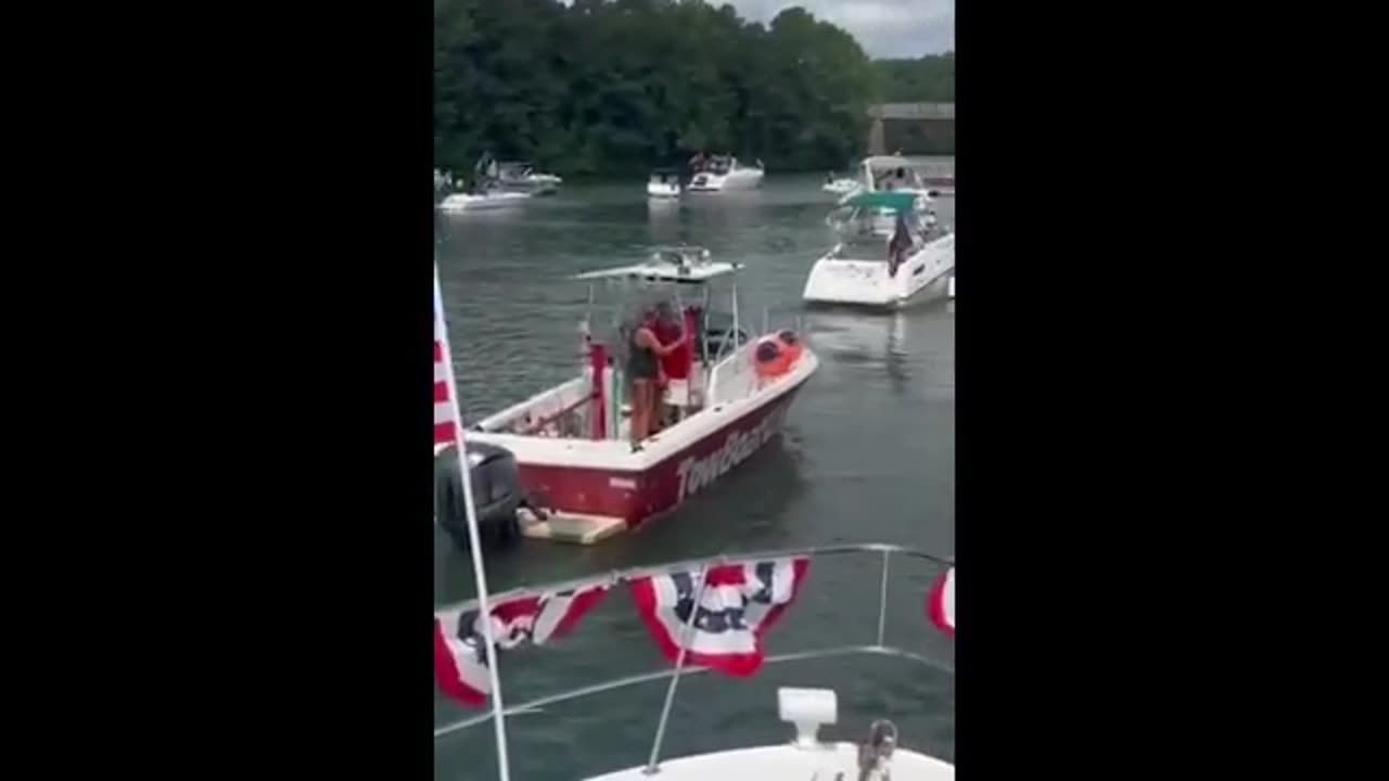 Marjorie Taylor Greene hosted a boat parade for Donald Trump in Georgia today and it went terribly!