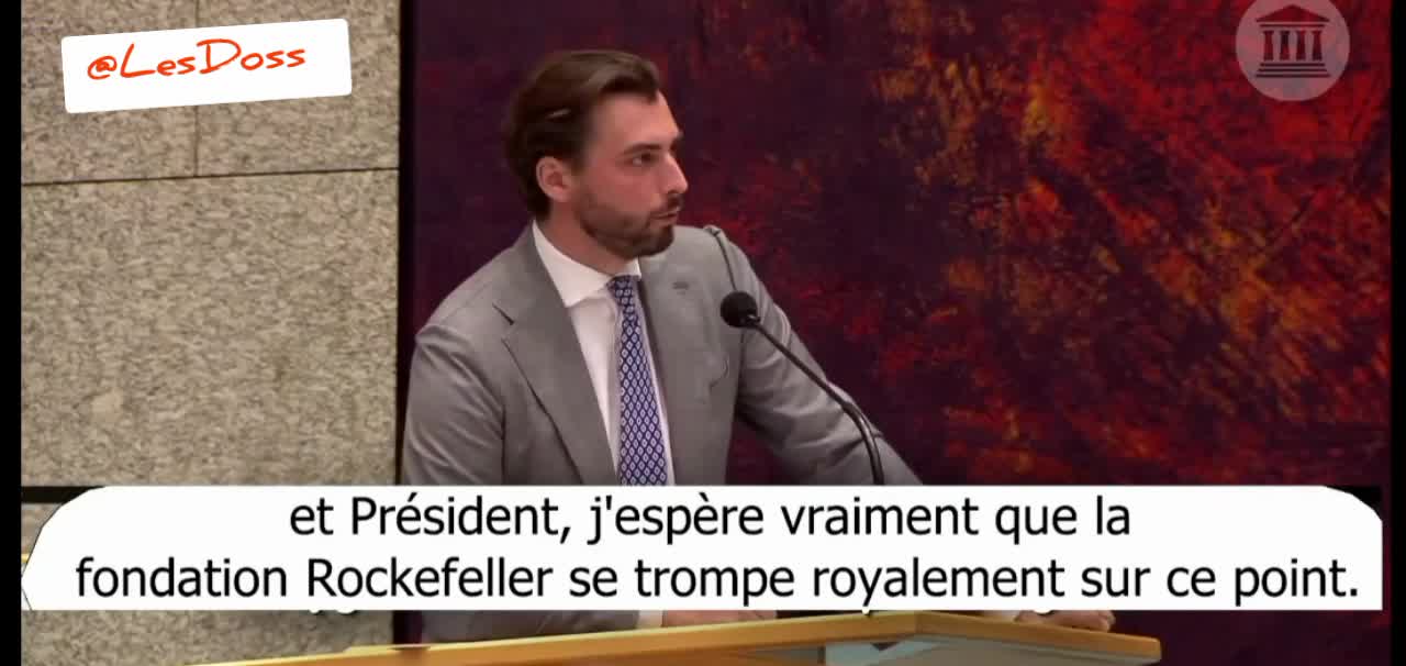 👀 Un politicien Néerlandais tape dans le dur.. 👀