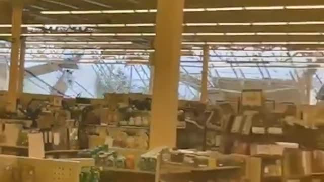 Woman trapped in Hobby Lobby during tornado in Michigan