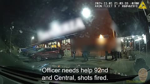 Bodycam shows two 2 LAPD police officers injured in South LA shootout, suspect injured