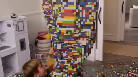 Smashing a 34000 bricks