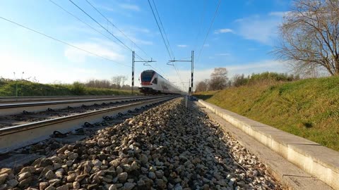 Train _ Switzerland _ Snowfall _ Stock Footage _ HD Video