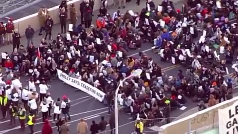 Pro-Palestinian protesters have shut down the I-76 Highway