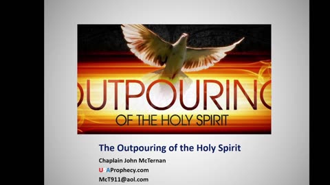 The Outpouring of the Holy Spirit