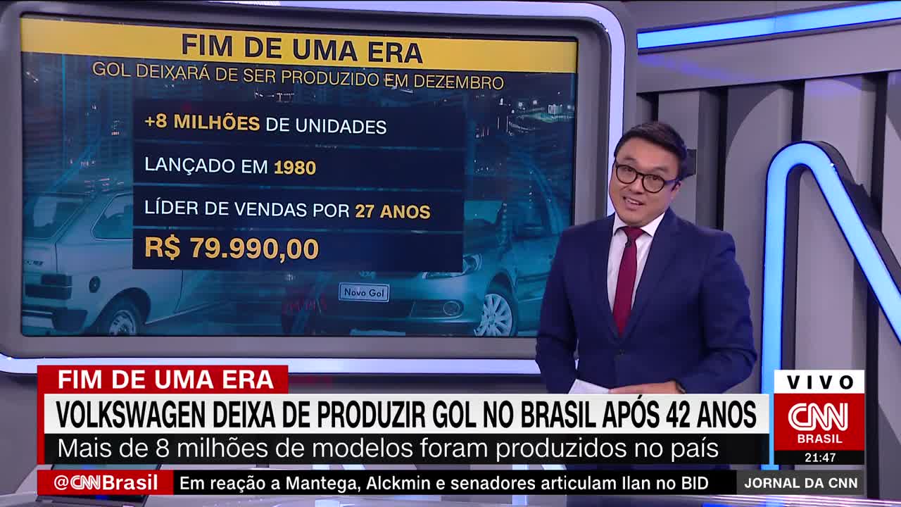 Volkswagen encerra produção do Gol após 42 anos | JORNAL DA CNN