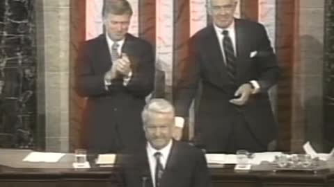 Boris Yeltsin in US Congress