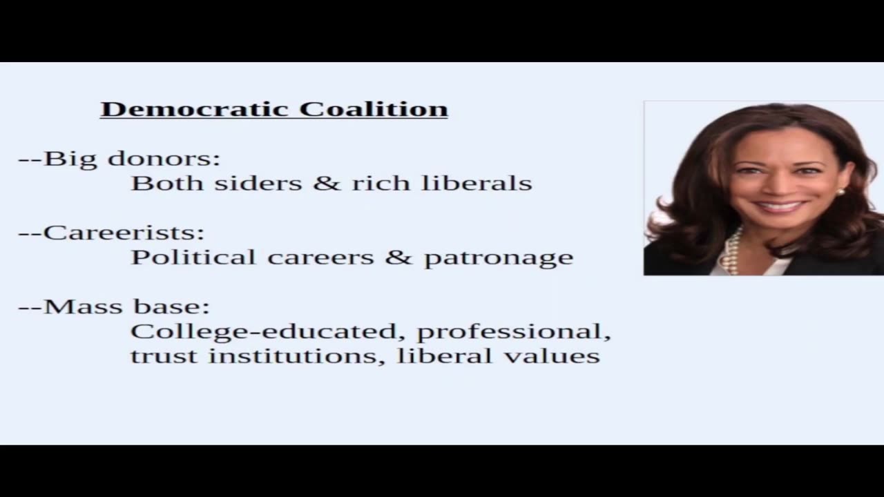 Who makes up the Democratic coalition?