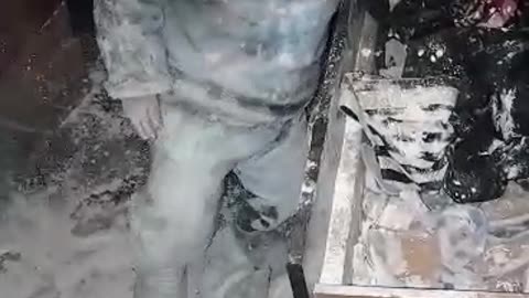 Nephew Gets Into The Cornstarch