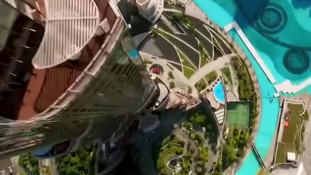 Down on Earth- Burj Khalifa Video by Drone