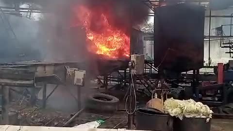 Incendio en empresa de Mamonal