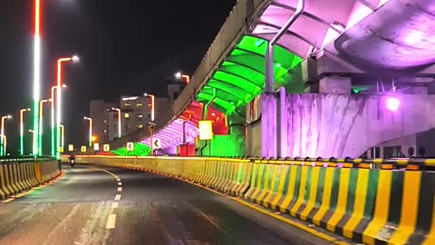 Pinkcity the beautiful city of India elevated road