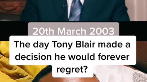 The day Tony Blair made a decision he would forever regret?