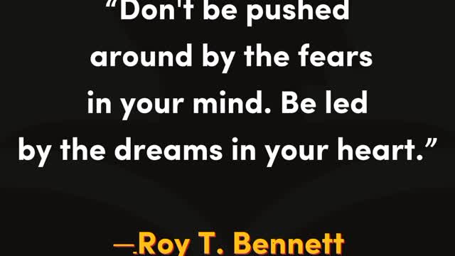 Don't be pushed