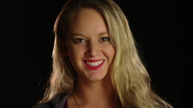 Close Up Of Happy Woman Smiling