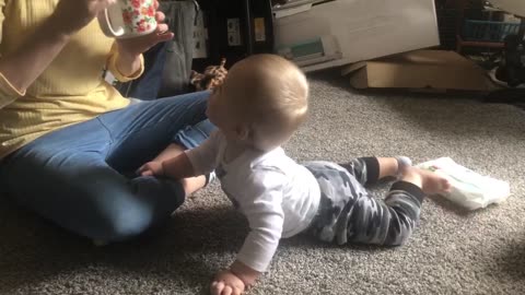 Mom and David