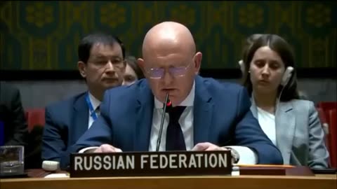 Russia's UN Ambassador Vasily Nebenzya UK Causing needless slaughter for Blackrock profit in Ukraine