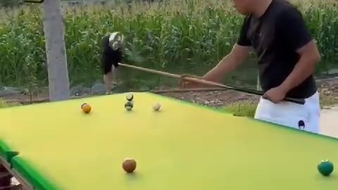 Funny video billiard