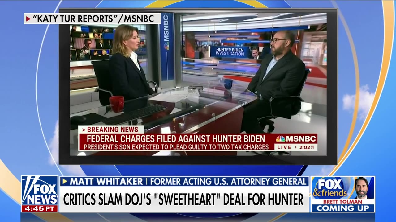 Matt Whitaker Argues Hunter Biden Plea Deal Suggests America Now Has a ‘Royal Family’