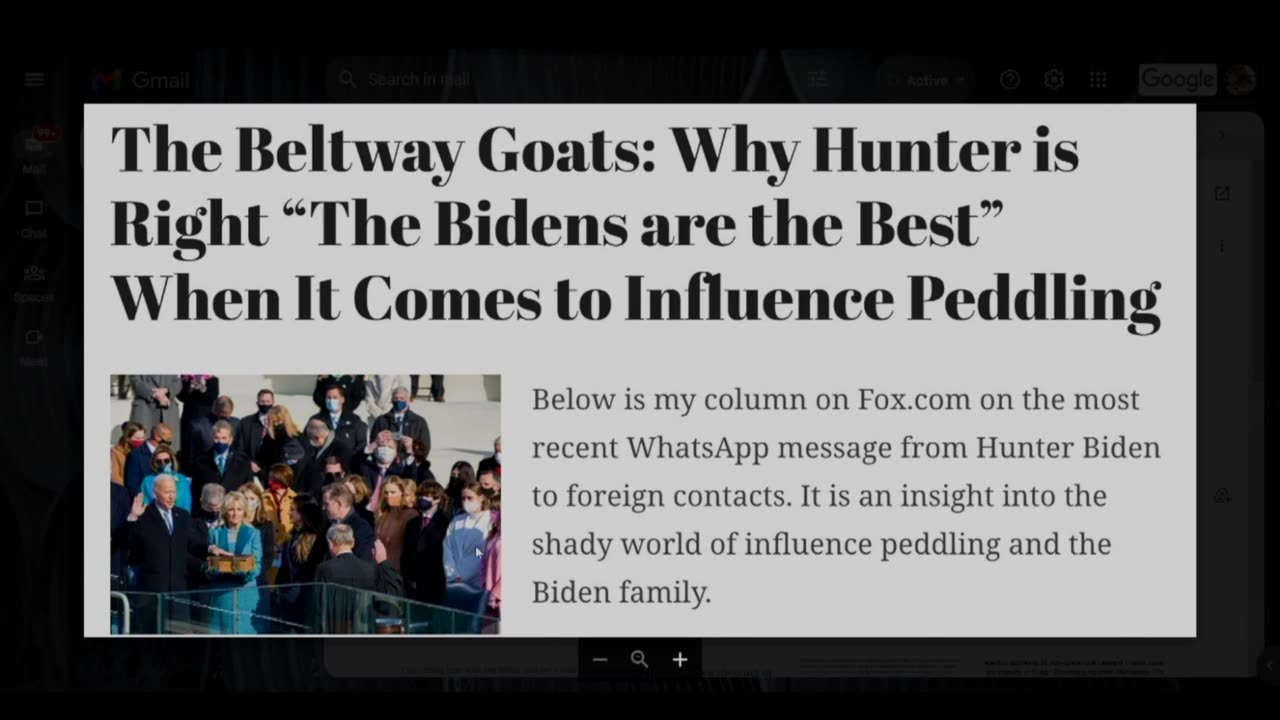 Is Hunter Right? -- "The Bidens Are The Best" When It Comes To Influence Peddling?