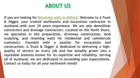 If you are looking for Retaining walls in Milford