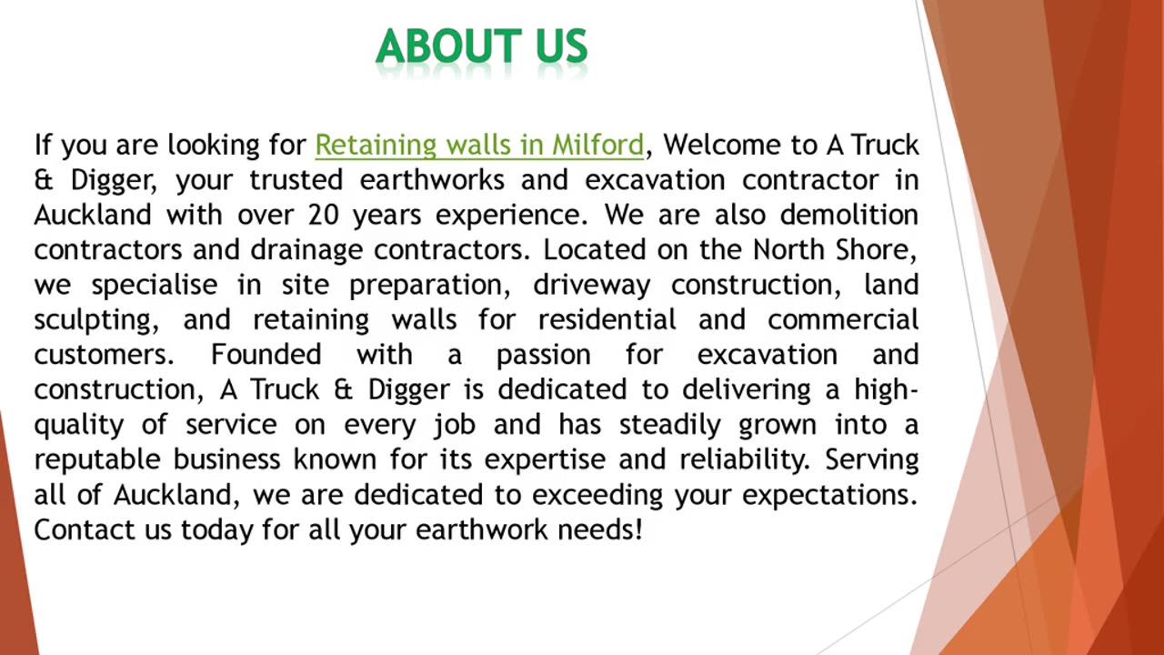 If you are looking for Retaining walls in Milford