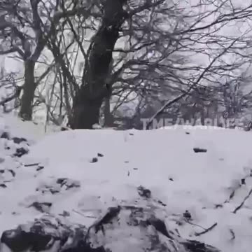 Ukrainian Tank Rolls Up and Starts Blasting