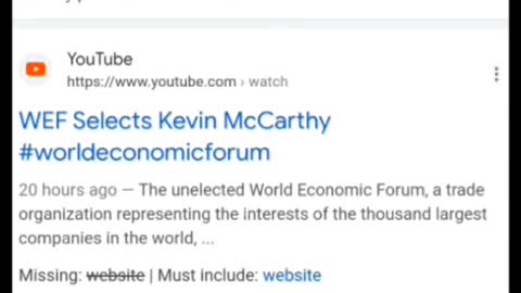 McCarthy is a pelosi WEF