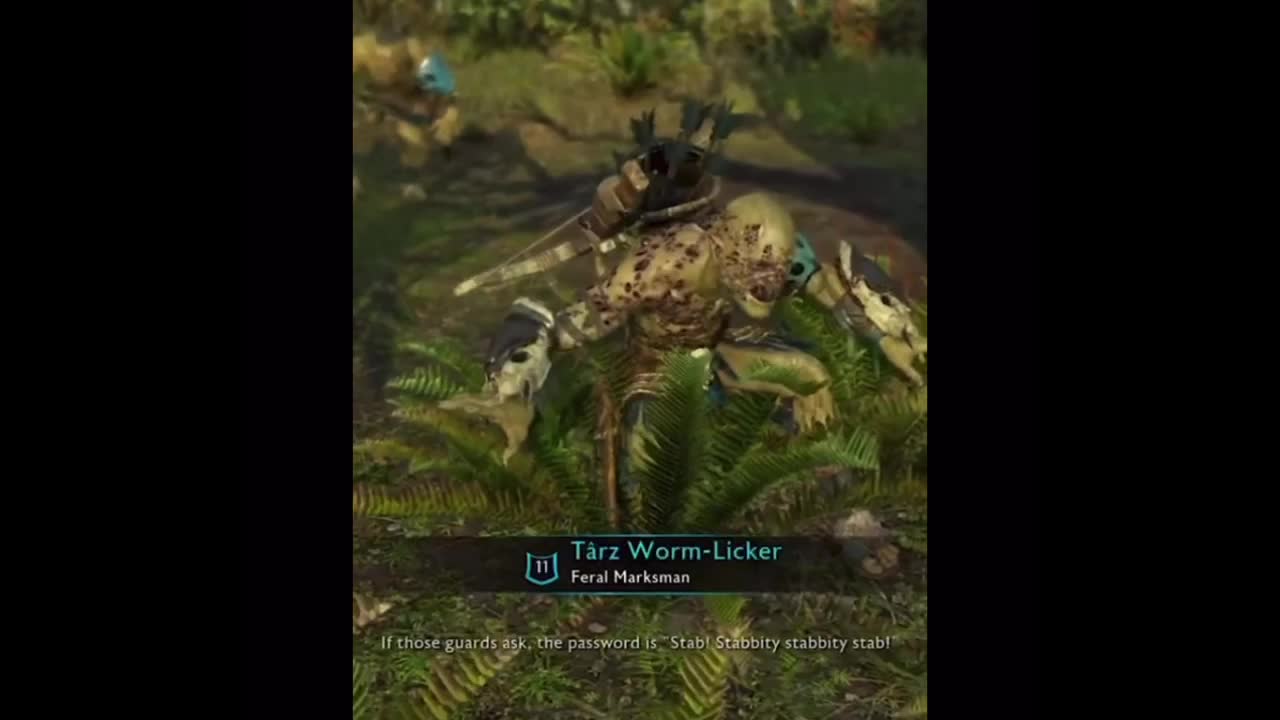 SHADOW OF WAR CRAZY ORC CLIP (FUNNY)
