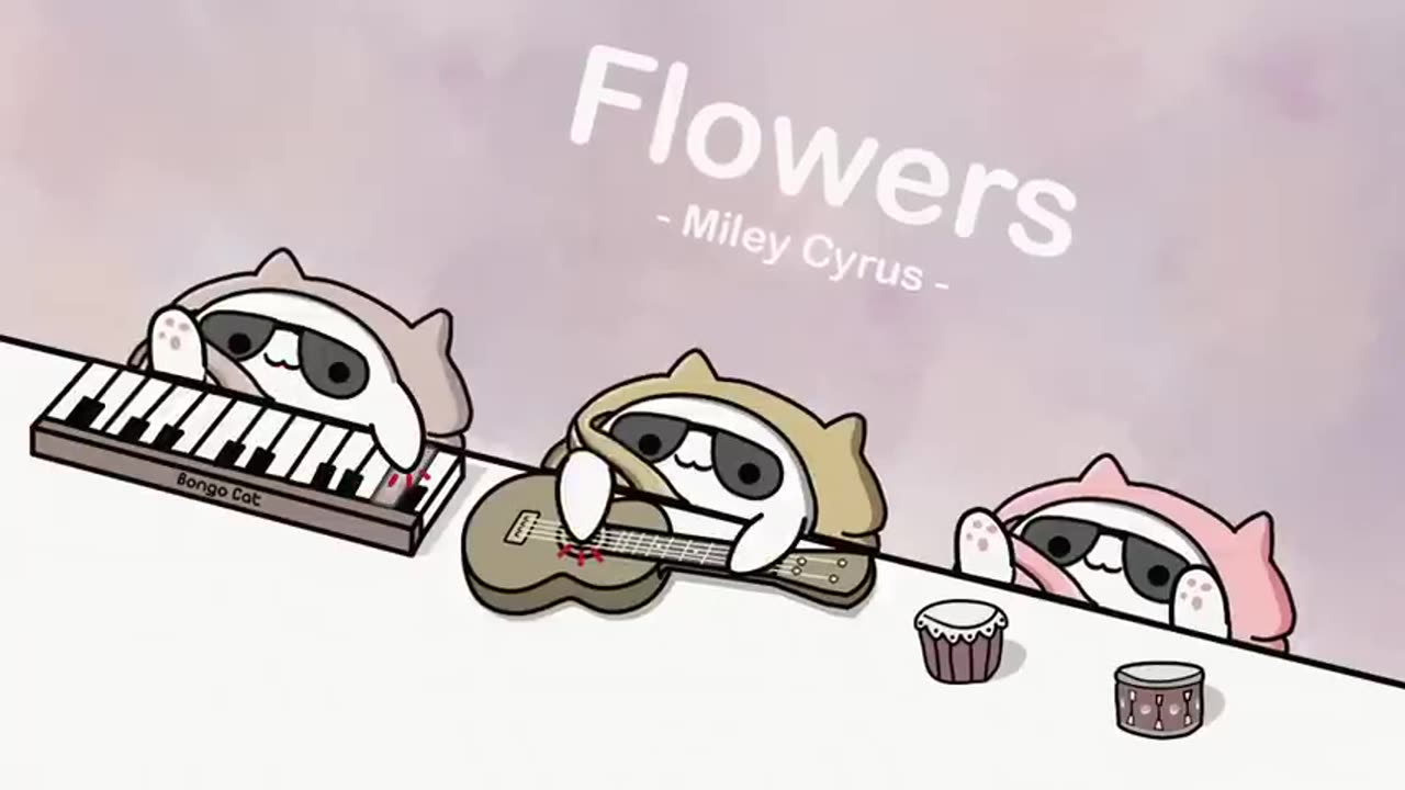 Cat flowers 🌺🌺🌺🌺🌺 music