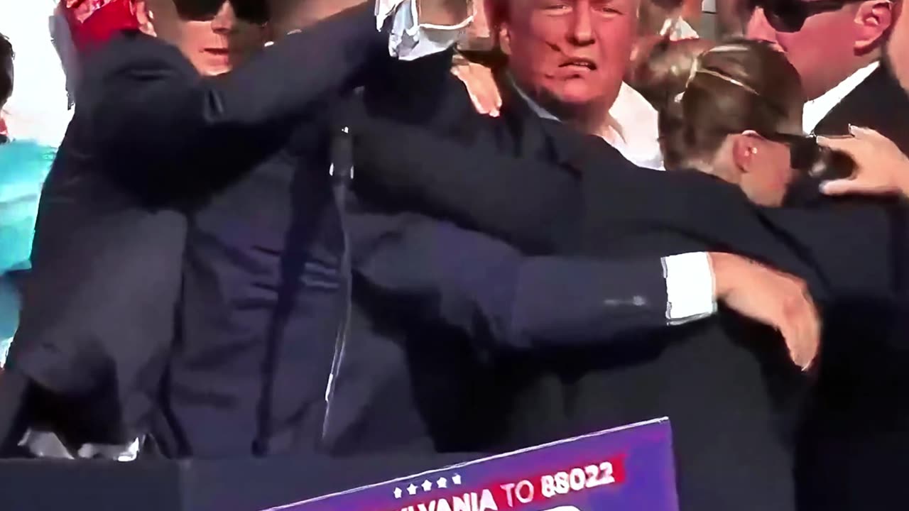 PRESIDENT DONALD TRUMP YELLS FIGHT!